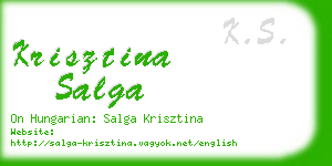 krisztina salga business card